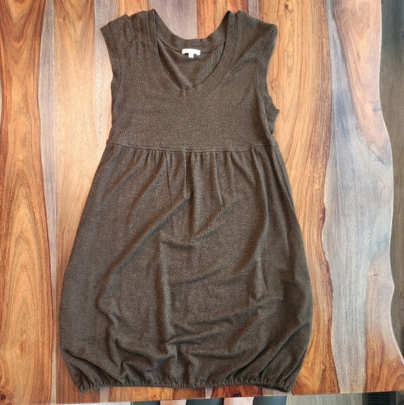 Vince Canuto Dress Medium Sleeveless Sweater Brown Comfy Layer Ladies - Picture 4 of 4